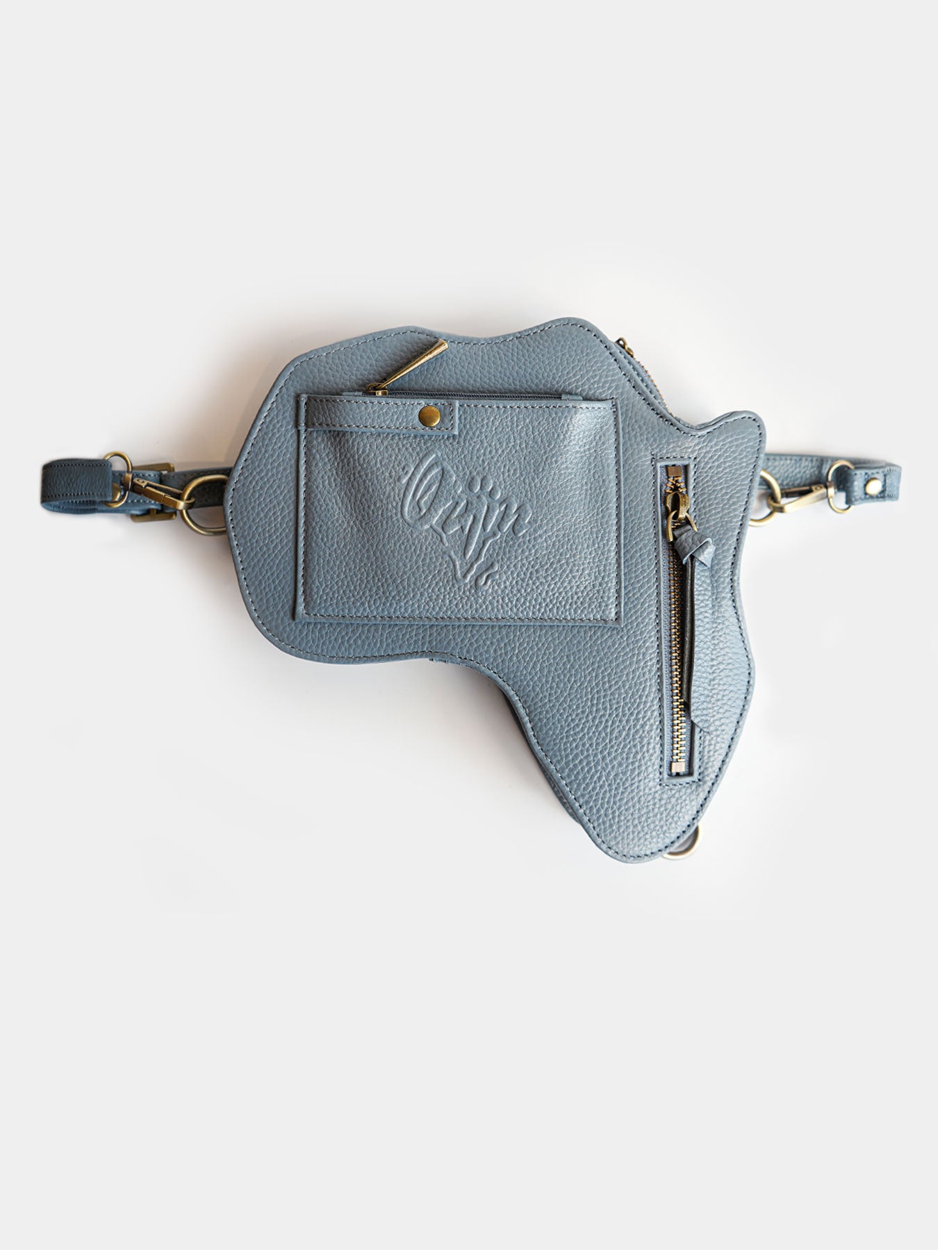 NEW! Harmony Africa Fanny Pack/ CrossBody Bag - Blue Leather - SHOP | Orijin Culture 