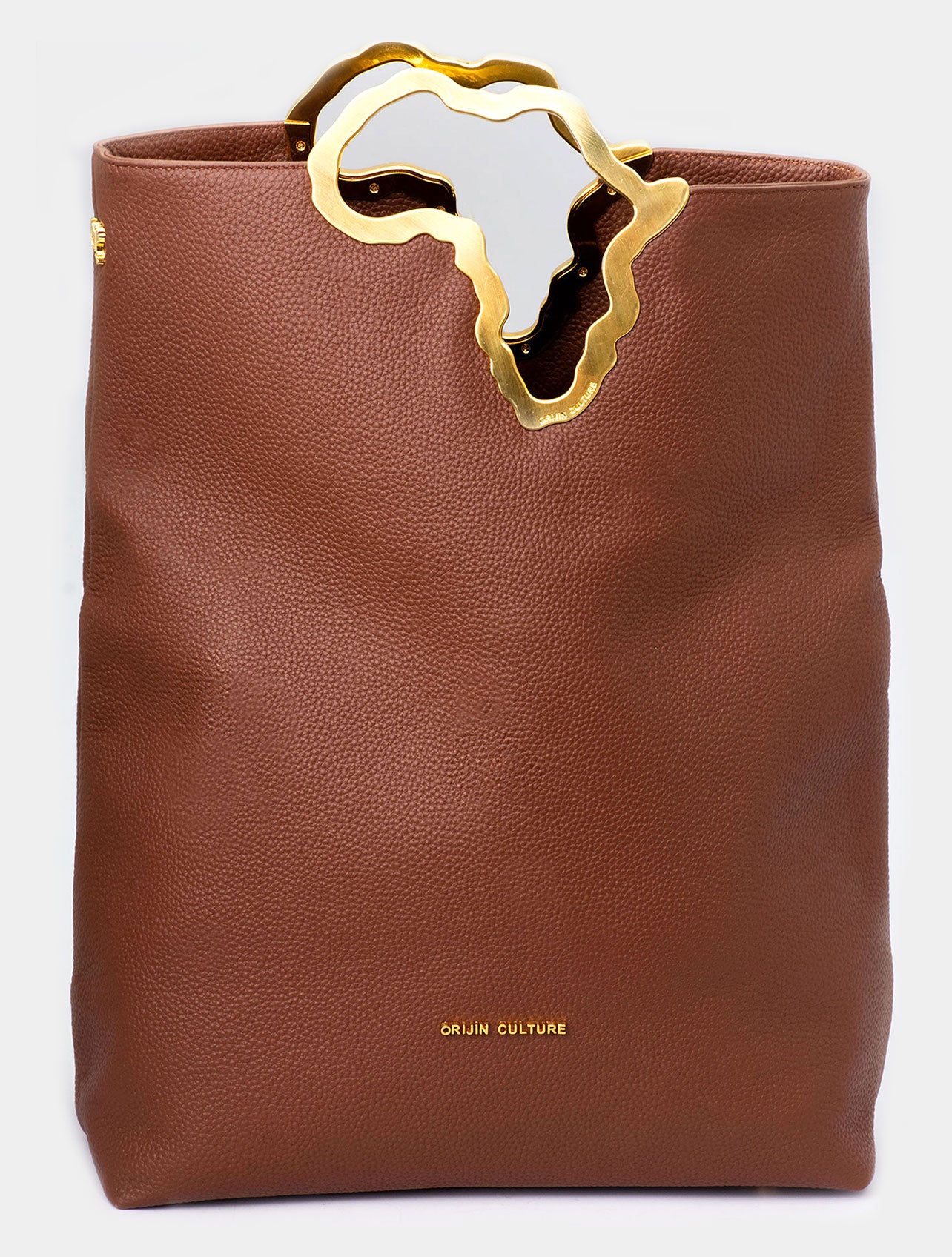 New COCO Africa Artifact Tote / Clutch - Chocolate Brown Leather N/S bag - SHOP | Orijin Culture