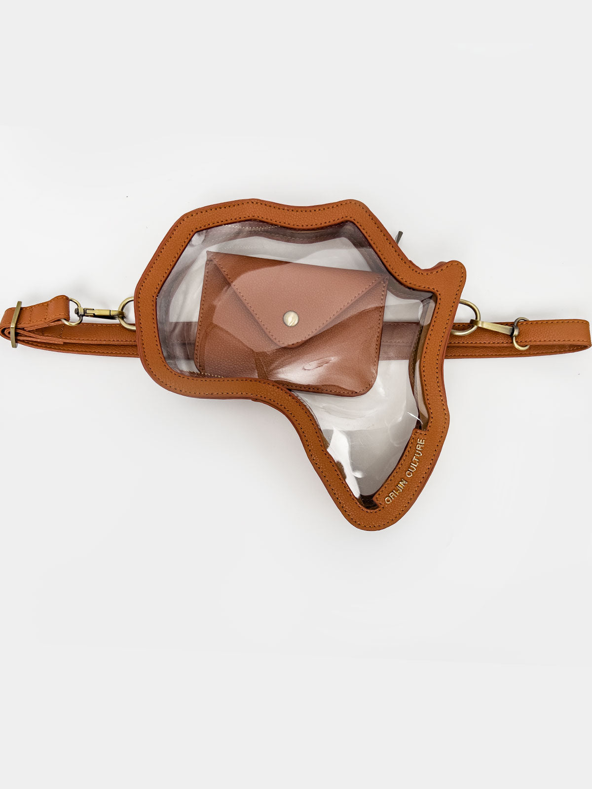 Clear Africa Fanny Pack/ CrossBody Bag- Brown Leather - SHOP | Orijin Culture