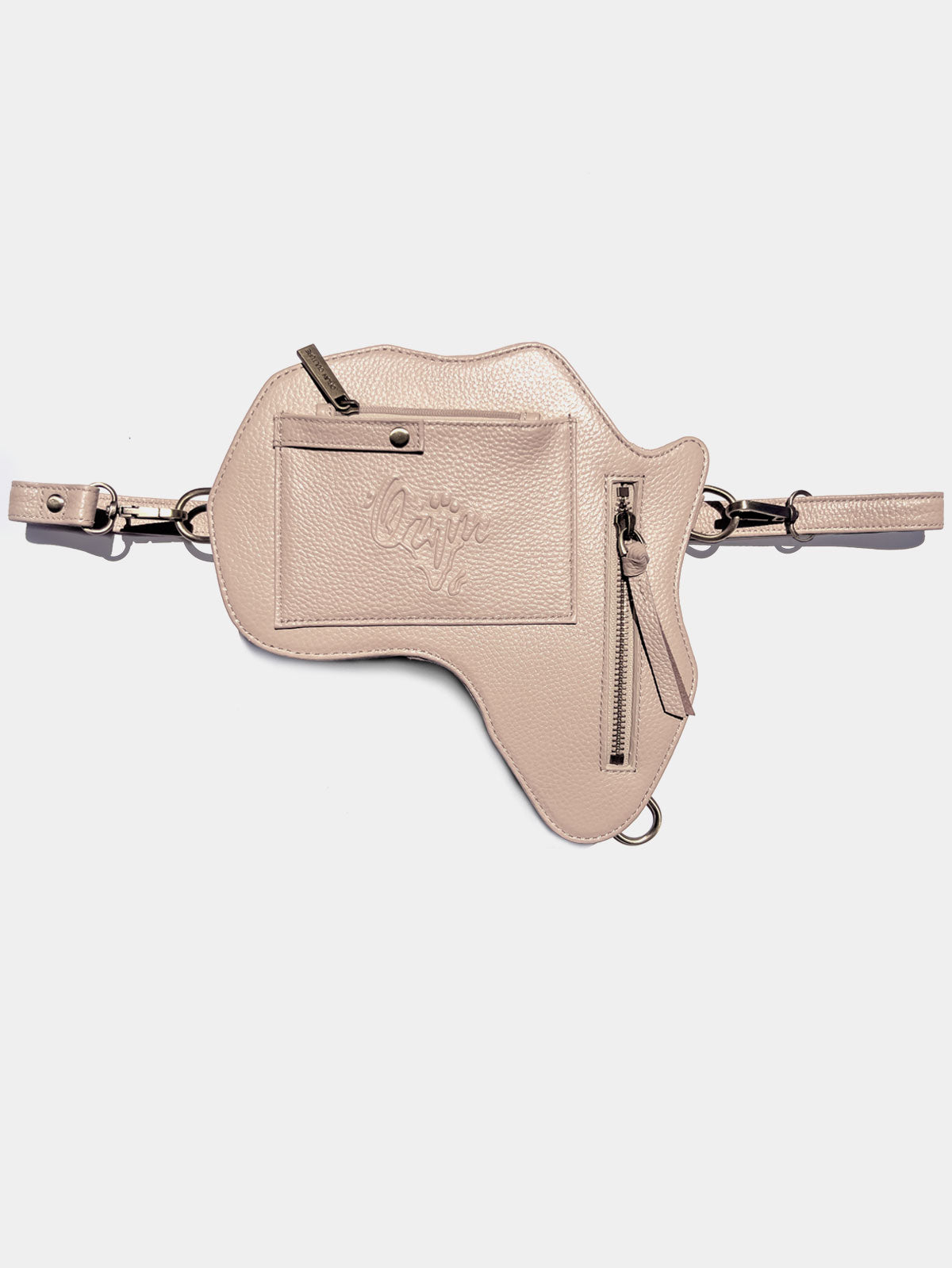 Sand Africa Fanny Pack/ CrossBody Bag- Beige Leather (NEW) - SHOP | Orijin Culture