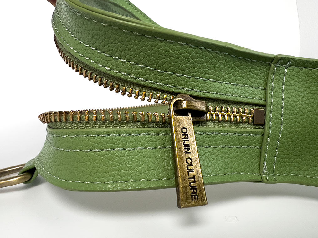 Clear Africa Fanny Pack/ CrossBody Bag- Green Leather - SHOP | Orijin Culture