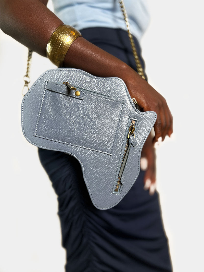 NEW! Harmony Africa Fanny Pack/ CrossBody Bag - Blue Leather - SHOP | Orijin Culture