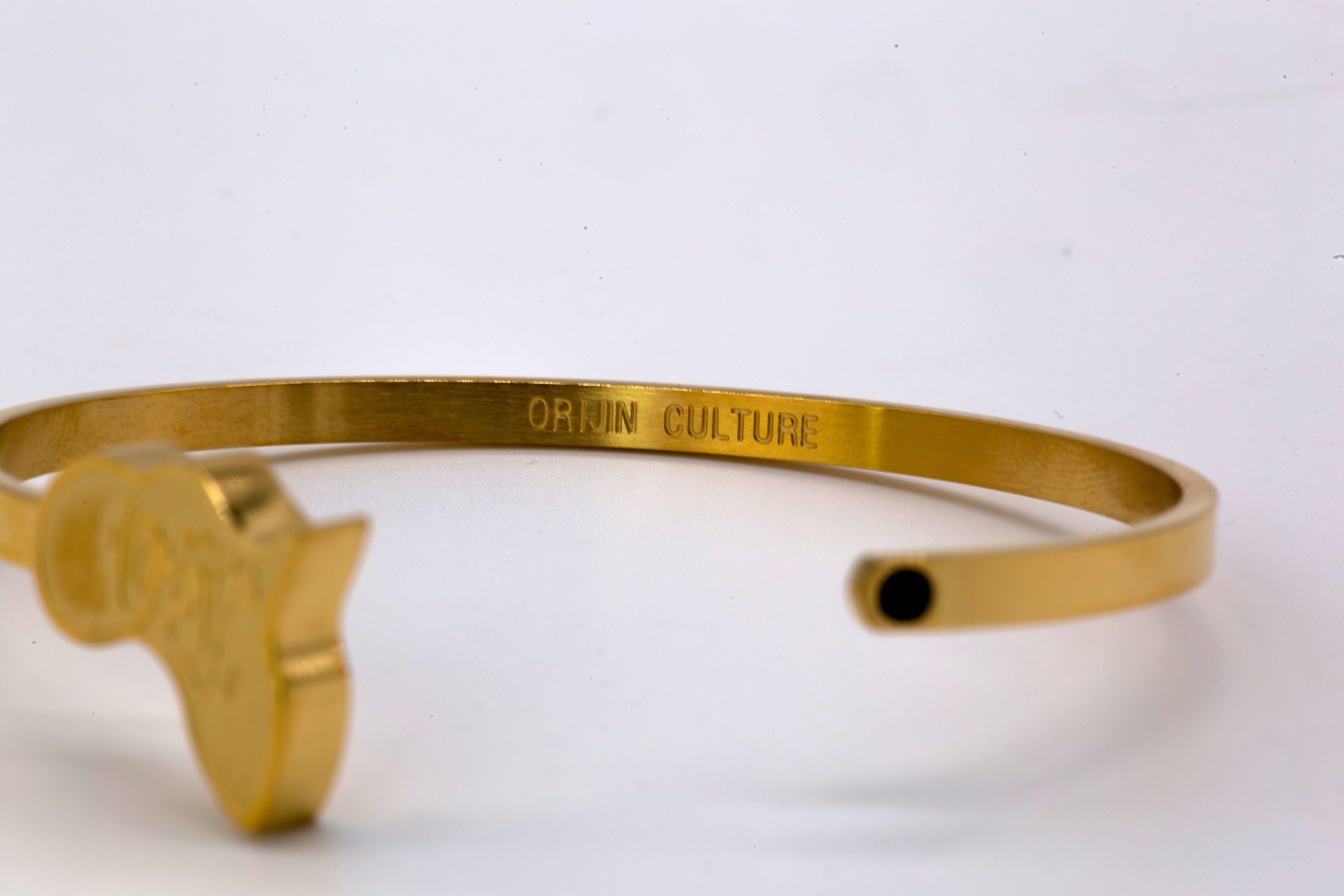 Africa Royal Cuff | GOLD - Unisex Bracelet - SHOP | Orijin Culture