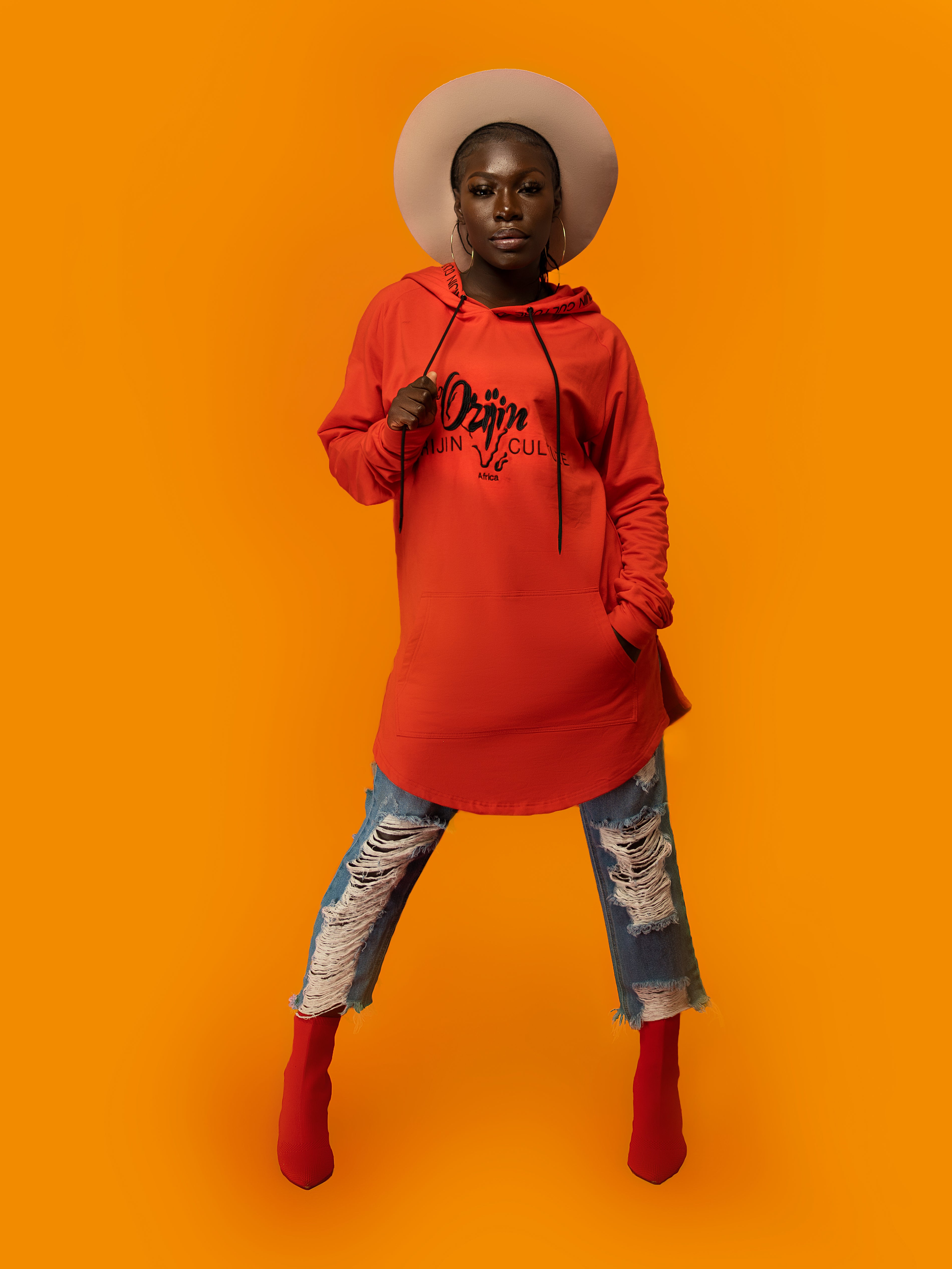 Orijin Culture™️ Classic Hoodies | Blood Orange-New! - SHOP | Orijin Culture