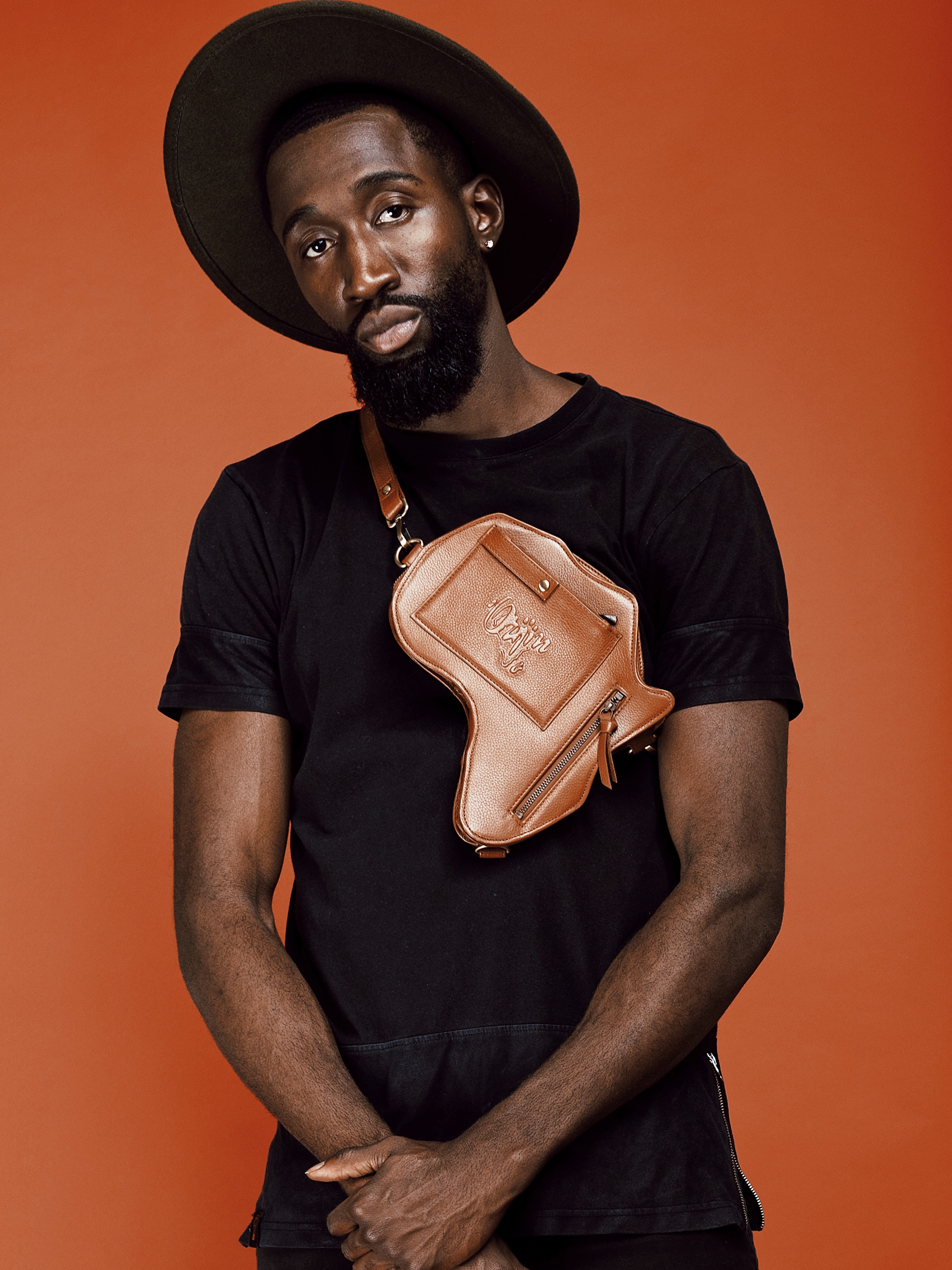 Africa Belt Bag - Brown Leather - SHOP | Orijin Culture