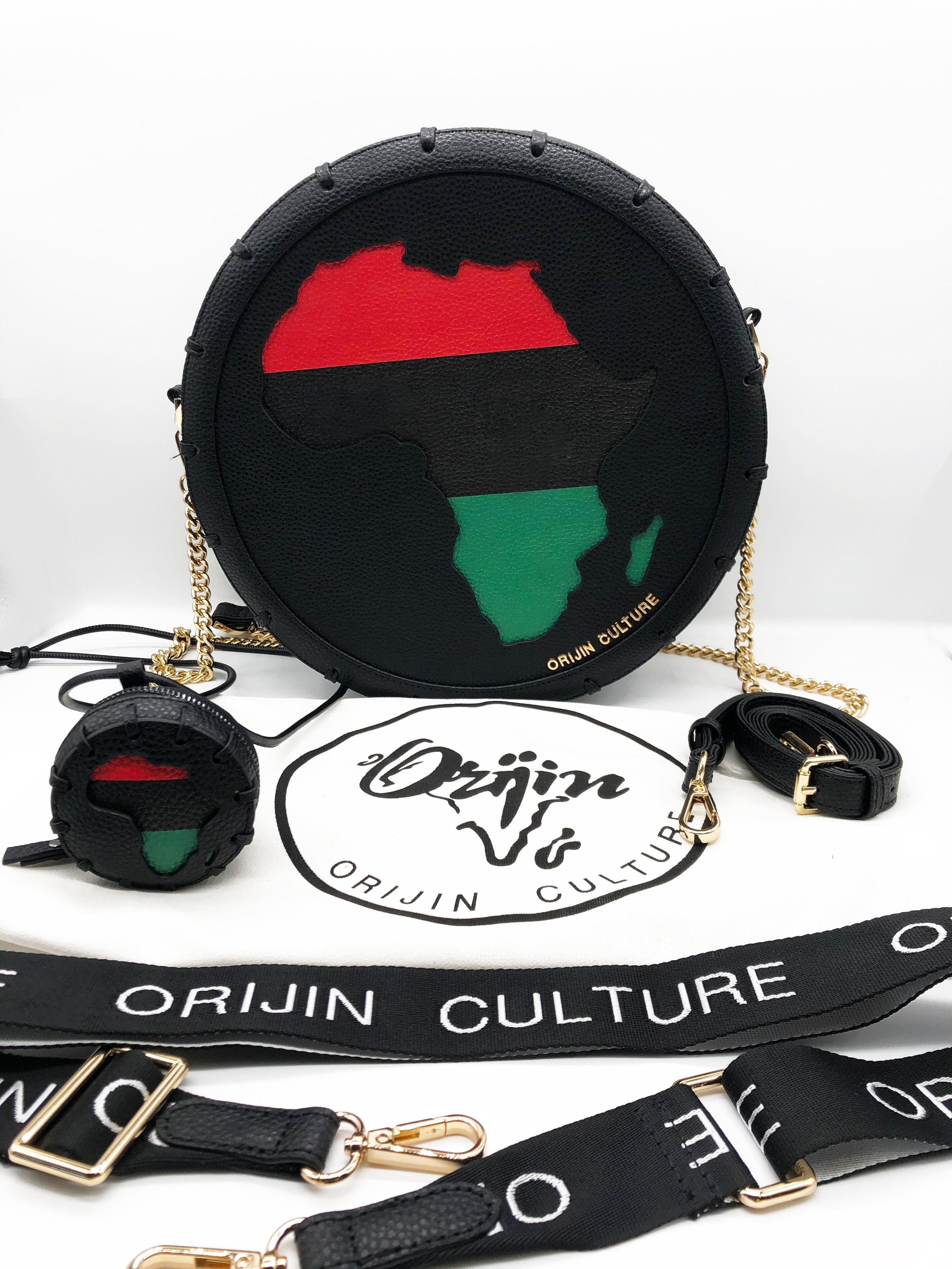 Africa Sign Medallion Bag + Stash Necklace- NEW! - SHOP | Orijin Culture