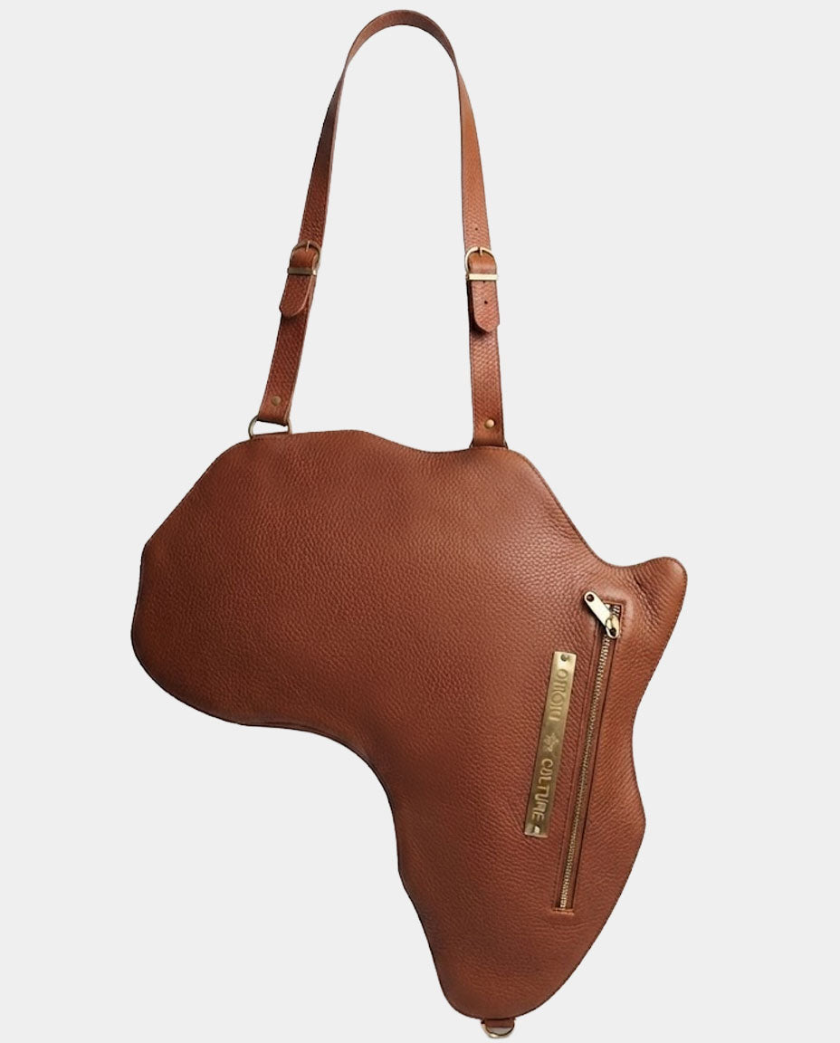Africa Bag / Backpack - Brown Leather (Medium)