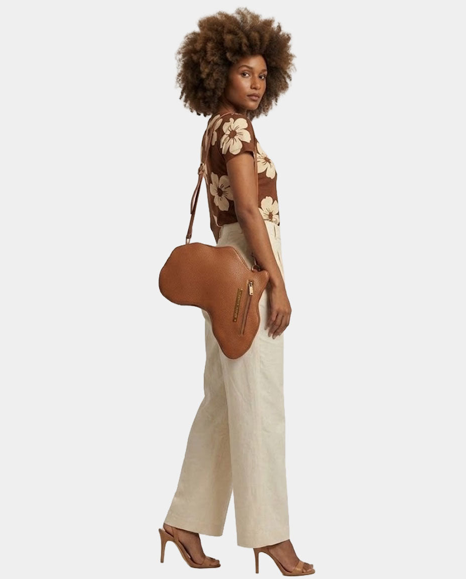 Africa Bag / Backpack - Brown Leather (Medium)