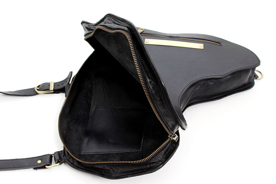 Africa-Shaped Crossbody Bag (PU Leather & Kente Fabric) Africa Map Bag