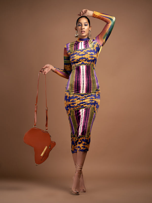 Africa Bag / Backpack - Brown Leather (M) | Alkebulan Collection - SHOP | Orijin Culture 